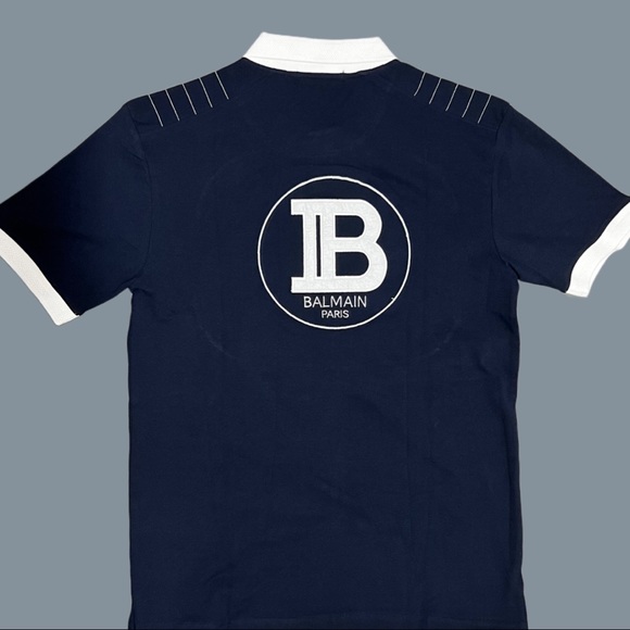 Balmain Paris New Collar Tees - Picture 2 of 4